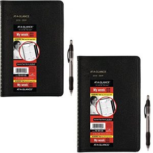 At-A-Glance 2018-2019 Academic Year Weekly & Monthly Planner/Appointment Book, Large, 8-7/8 x 11, Black (70957E05)