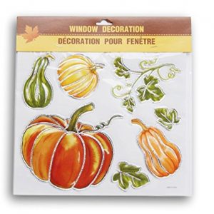 Autumn Fall Themed Window Sticker Set – Gourds – 7 Piece