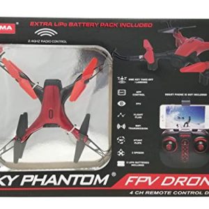 BBT Phantom Sky WiFi FPV Drone-Red