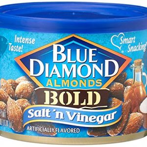 Blue Diamond Salt & Vinegar Almonds, Bold Tins, 6 oz, 3 Pack