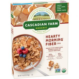 Cascadian Farm Organic Hearty Morning Fiber Cereal 14.6 oz Box