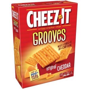 Cheez-It Grooves Crispy Cracker Chips – Original Cheddar 9 oz. (Pack of 2)