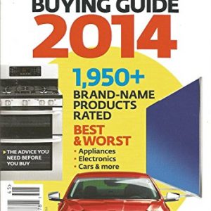 Consumer Reports Annual Buying Guide 2014