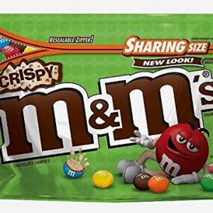 Crispy M&M's Chocolate Candies 8 oz. Sharing Size (Pack of 2)