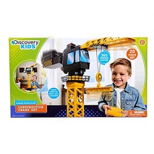 Discovery Kids Remote Control Crane Tower – Construction Playset 20 Pieces – Ages 6+