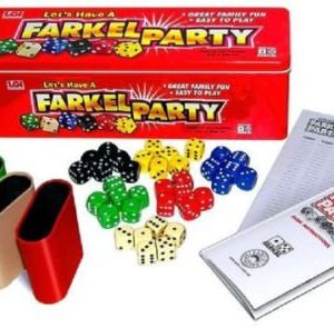 Farkel Party Game Classic Farkle Dice Fun 6 Player Colored Cups