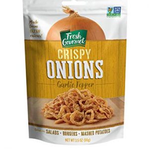 Fresh gourmet Crispy Onions, 3.5 Ounce (Pack of 6)