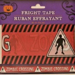 Halloween Fright Tape 30 ft Zombie Crossing