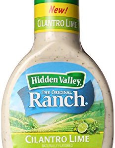 Hidden Valley Cilantro Lime Ranch Salad Dressing & Topping, Gluten Free – 16 Ounce Bottle