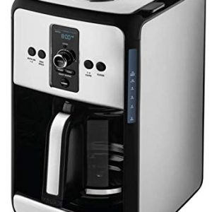 KRUPS, 12-Cup Programmable Turbo Filter Coffee Maker, Stainless Steel, Savoy EC414050