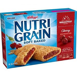 Kellogg's, Nutri-Grain Breakfast Bars, Cherry, 8 Count, 10.4 Ounce Box (Pack of 4)