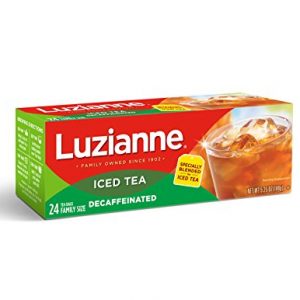 Luzianne Decaffeinated Tea, Tea Bags, 24-Count, 5.25-Ounce Packages (Pack of 4)