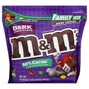 M&M CHOCOLATE CANDY DARK CHOCOLATE 19.2 OZ