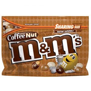 M&M'S Coffee Nut Peanut Chocolate Candy Sharing Size 9.6-Ounce Bag