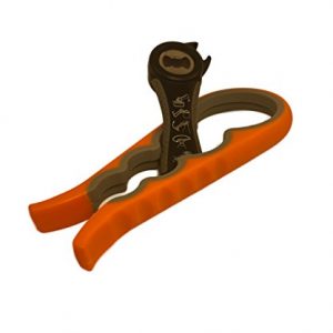 Multi Opener Kitchen Tool and Twist Can Opener Bundle, Tools for Arthritis by Main + Oak -Orange and Black