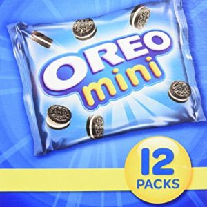 Nabisco, Oreo Mini Sandwich Cookies, 12-Count (1oz Bags), 12oz Box (Pack of 2)