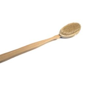 Natural Boar Shower Brush, Bathe Brush, Shower Brush with Long Handle, Brush for Stretch Marks by Main + Oak