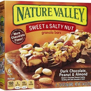 Nature Valley Sweet & Salty Nut Granola Bars – Dark Chocolate, Peanut & Almond – 7.44 oz – 6 ct