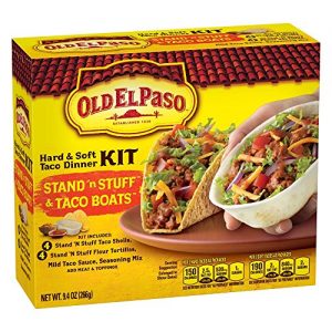 Old El Paso Stand 'n Stuff Hard & Soft Taco Dinner Kit, 9.4 oz Box