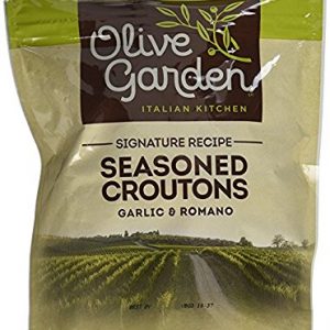 Olive Garden, Seasoned Croutons, Garlic and Romano, 5 Ounce Bag (Pack of 3)