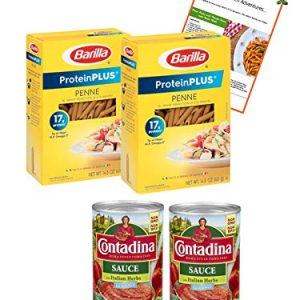 Penne Pasta and Sauce with Italian Herbs with a Tasty Recipe Bundle – 4 Items by Tony’s Kitchen Adventures