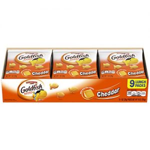 Pepperidge Farm Goldfish Cheddar Crackers, 9 oz. Multi-pack Tray, 9-count 1 oz. Single-Serve Snack Packs