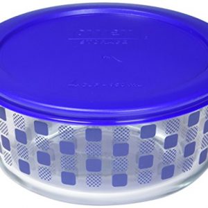 Pyrex Simply Store Blue Squared 4 Cup Storage Dish with Lid