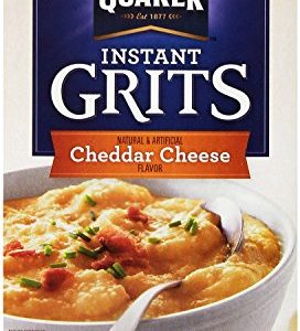 Quaker Instant Grits Cheddar Cheese Flavor 12 1-oz Packs (2 Boxes)