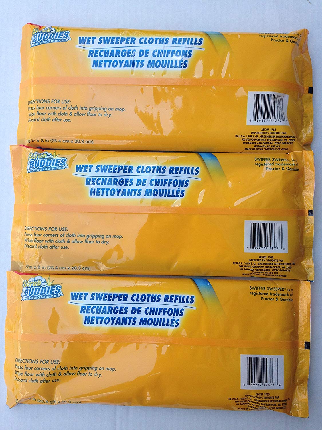 Scrub Buddies Wet Sweeper Cloth Refills Pack