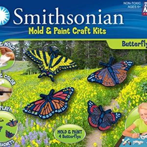 Smithsonian Butterfly Perfect Cast Cast, Paint Display and Learn Craft Kit