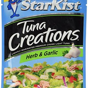 Starkist Tuna Creations, Herb & Garlic, Single Serve 2.6-Ounce Pouch (Pack of 6)