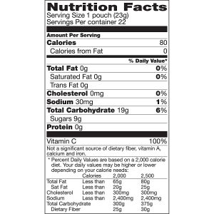 Sunkist Mixed Fruit Flavored Snacks, 22 ct