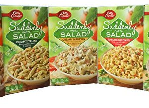 Variety Pack – Betty Crocker Suddenly Pasta Salad – BLT, Creamy Parmesan, Creamy Italian, Creamy Macaroni, Ranch & Bacon