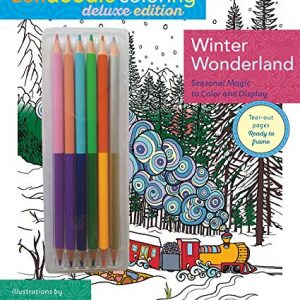 Zendoodle Coloring: Winter Wonderland: Deluxe Edition with Pencils